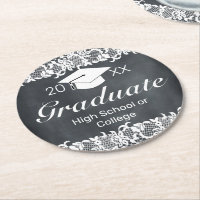 Graduação do Boné de chapéu branco e quadro negro