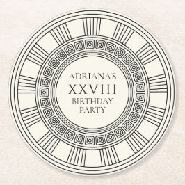 Porta-copo De Papel Redondo Grécia antiga ou Festa de aniversário temática Rom