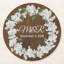 Porta-copo De Papel Redondo Guirlanda de Respiração de Bebê Porta-Coasters de