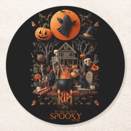 Porta-copo De Papel Redondo halloween