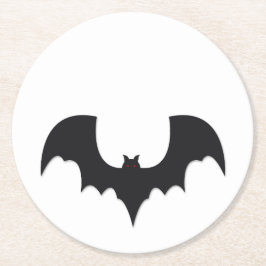 Porta-copo De Papel Redondo Halloween bat