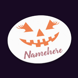 Porta-copo De Papel Redondo Halloween da Girly Jack O Lanterna Pumpkin Persona