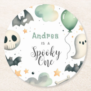 Porta-copo De Papel Redondo Halloween Spooky primeiro