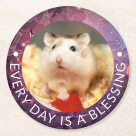 Porta-copo De Papel Redondo Hammyville - Hamster Cute Robo