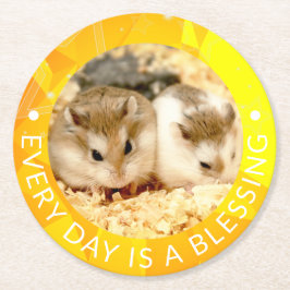 Porta-copo De Papel Redondo Hammyville - Hamster Cute Robo