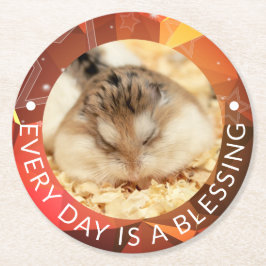 Porta-copo De Papel Redondo Hammyville - Hamster Cute Robo