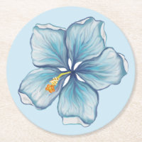 Hibiscus & lace TURQUOISE