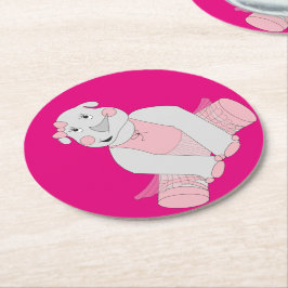 Porta-copo De Papel Redondo ilusima Ballerina Rhino