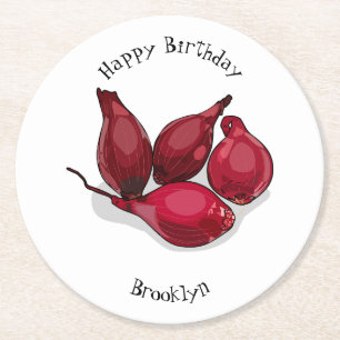 Porta-copo De Papel Redondo Ilustração de desenho animado de slot