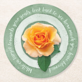 Porta-copo De Papel Redondo In Bloom Paper Coaster