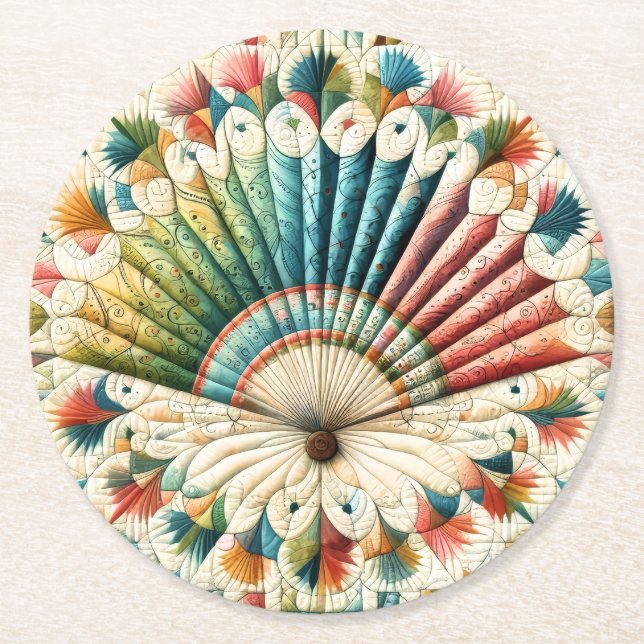 Porta-copo De Papel Redondo Inclinação (Frente)