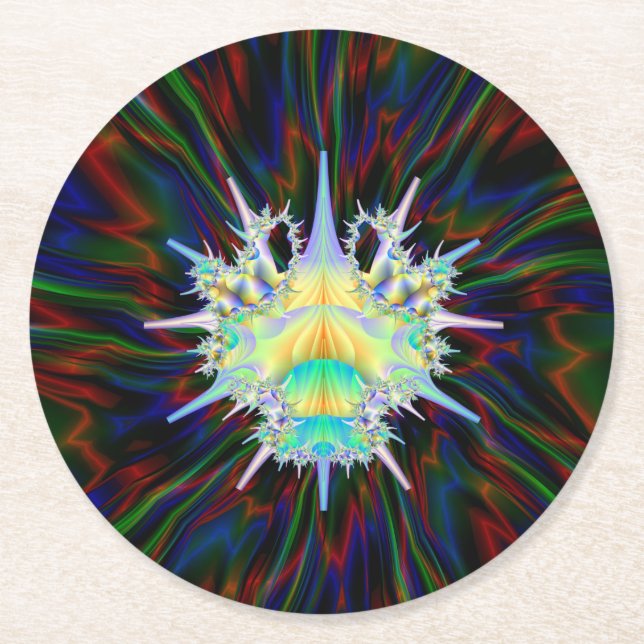 Porta-copo De Papel Redondo Inseto Curto (Frente)