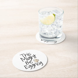 Porta-copo De Papel Redondo Isto Pode Estar Em Curso - Design De Férias Divert