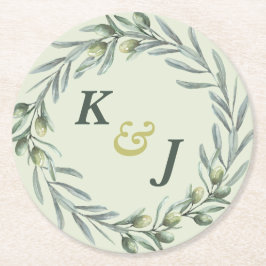 Porta-copo De Papel Redondo Jardim Oleícola Tuscan