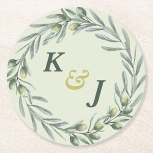 Porta-copo De Papel Redondo Jardim Oleícola Tuscan