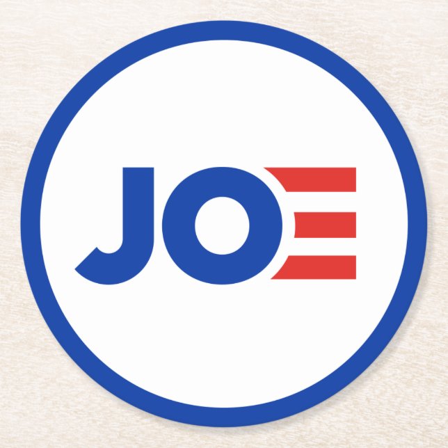 Porta-copo De Papel Redondo Joe Biden (Frente)