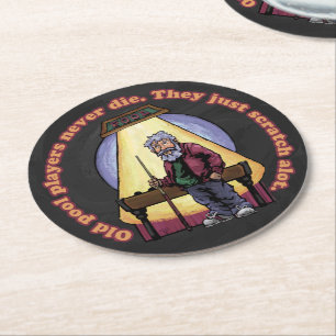 Porta-copo De Papel Redondo Jogadores antigos de Piscina