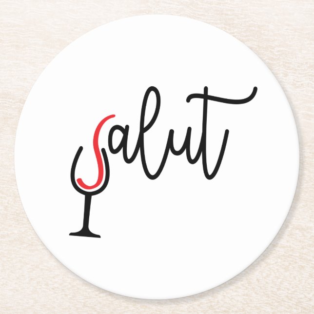 Porta-copo De Papel Redondo Kartonnen Onderzetter (Frente)