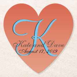 Porta-copo De Papel Redondo Laranja Vermelho Única Chic