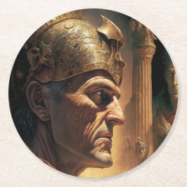 Porta-copo De Papel Redondo Life of Nicias and Crassus