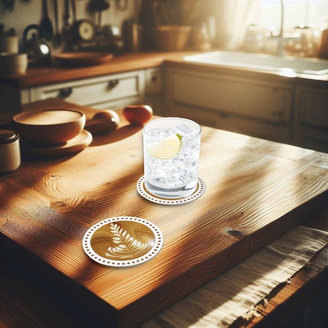 Porta-copo De Papel Redondo Linda Árvore de Arte Folar Lateral (Criador carregado)