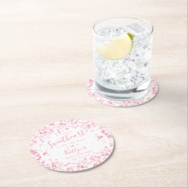 Porta-copo De Papel Redondo Little Sweetheart Valentine's Day Baby Shower