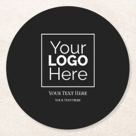 Porta-copo De Papel Redondo Logotipo Personalizado de Negócios Marca Profissio