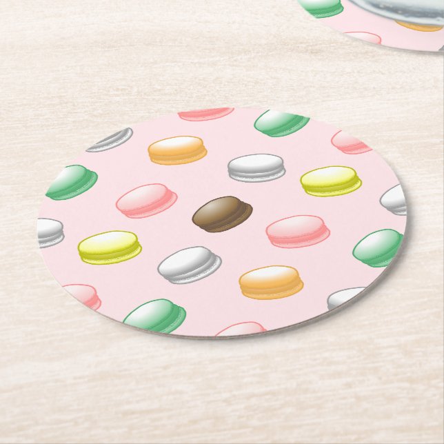 Porta-copo De Papel Redondo Macarons Sweet 16 (Angulado)