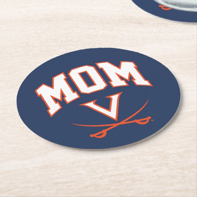 Porta-copo De Papel Redondo Mãe dos Cavaliers da Virgínia (Angulado)