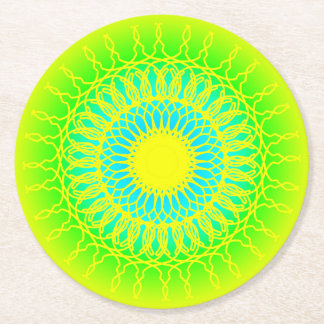 Porta-copo De Papel Redondo Mandala