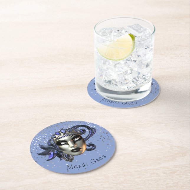 Porta-copo De Papel Redondo Mardi Gras (Insitu)