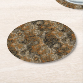 Porta-copo De Papel Redondo Mármore de ouro