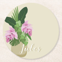 Medinilla Tropical Flor Cor-de-Rosa Amarelo Nome d