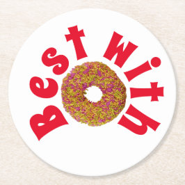 Porta-copo De Papel Redondo Melhor com donut
