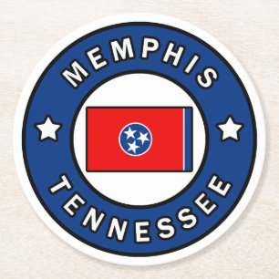 Porta-copo De Papel Redondo Memphis Tennessee