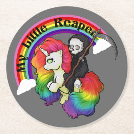 Porta-copo De Papel Redondo Meu Pequeno Ceifador