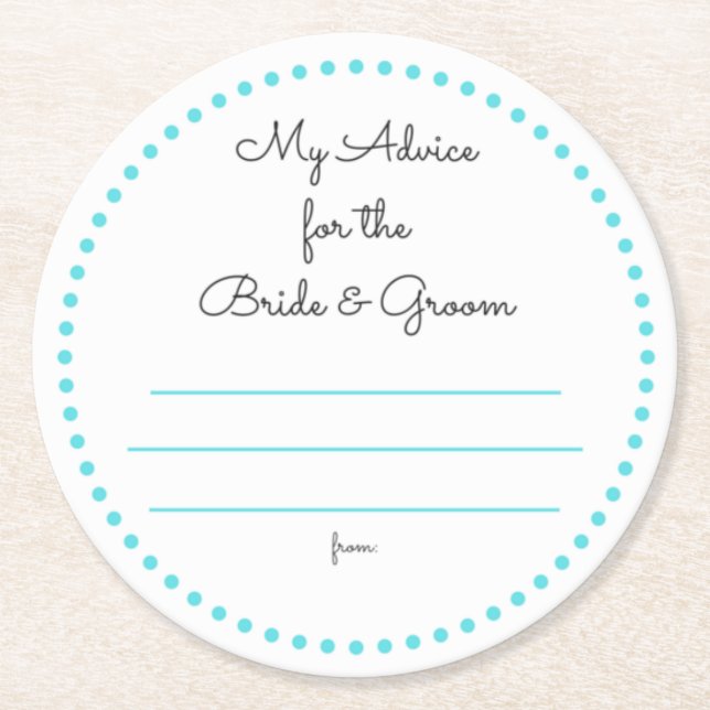 Porta-copo De Papel Redondo meus "dois centavos "