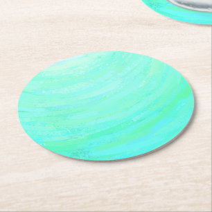 Porta-copo De Papel Redondo Mint Ice