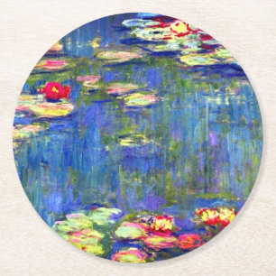Porta-copo De Papel Redondo Monet Water Lily