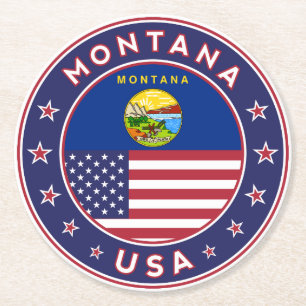 Porta-copo De Papel Redondo Montana, capa de telefone Montana, adesivo Montana