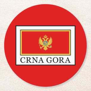 Porta-copo De Papel Redondo Montenegro