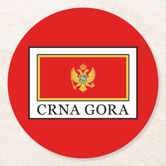 Porta-copo De Papel Redondo Montenegro (Frente)