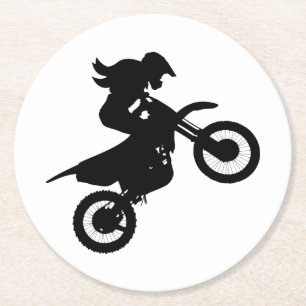 Porta-copo De Papel Redondo Moto Dirt