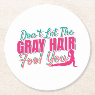 Porta-copo De Papel Redondo Não deixe a Cinza enganar você, Yoga.