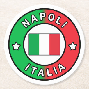 Porta-copo De Papel Redondo Napoli Itália