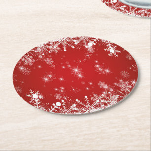 Porta-copo De Papel Redondo Natal