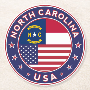 Porta-copo De Papel Redondo North Carolina sticker, phone case, tote bag