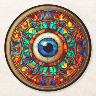 Porta-copo De Papel Redondo Olho do Dragão