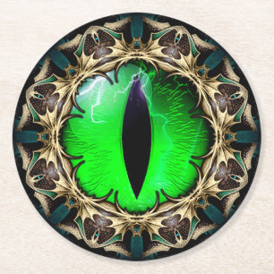 Porta-copo De Papel Redondo Olho do Dragão