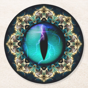 Porta-copo De Papel Redondo Olho do Dragão